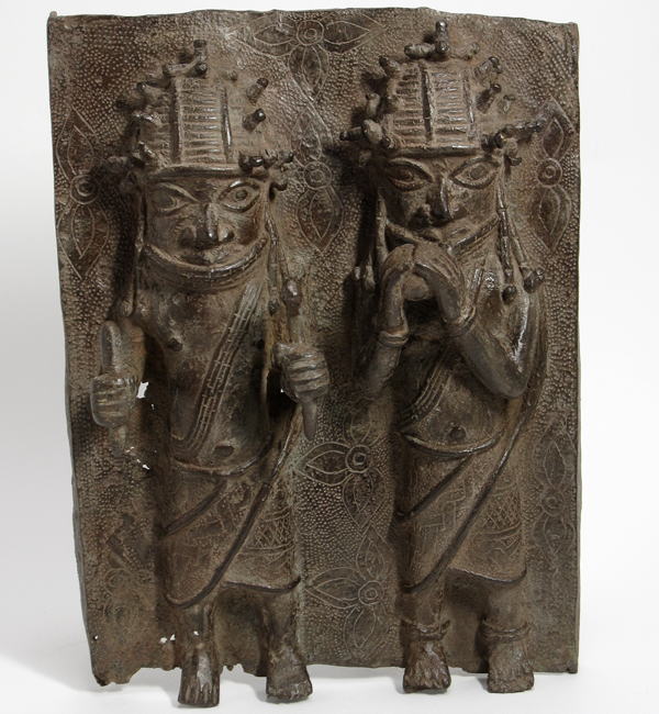 ベニン王国ブロンズレリーフ・エド<アフリカのブロンズ彫刻