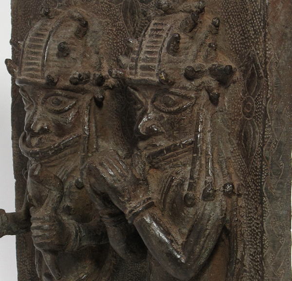 ベニン王国ブロンズレリーフ<アフリカのブロンズ彫刻：アフリカ雑貨