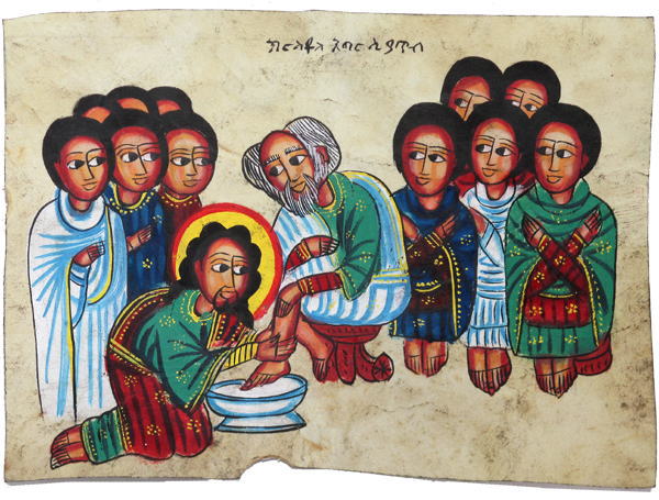 エチオピア正教イコン（中）<アフリカの雑貨：アフリカ雑貨アザライ