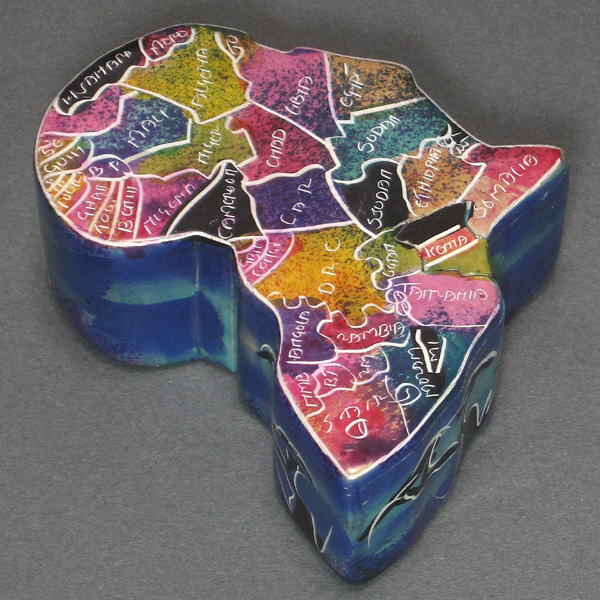 ソープストーン小物入れ<アフリカの雑貨：アフリカ雑貨アザライ