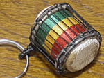 太鼓キーホルダー(ドゥンドゥン)・ブルキナファソ<アフリカの雑貨