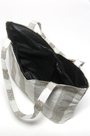 手織り布のハンドバッグ＆マフラーセット・エチオピア<アフリカのファッション雑貨