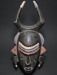 リグビのマスク・コートジボワール<アフリカの仮面(木彫り)