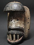 ゲレorダンの大きな口のマスク・コートジボワール＜アフリカの仮面(木彫り)