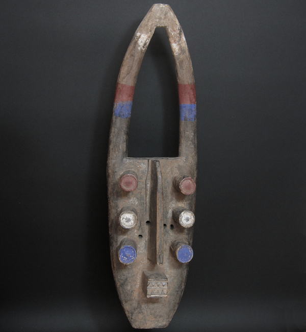 グレボの六つ目の仮面・コートジボワール＜アフリカの仮面(木彫り)