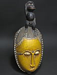  バウレのマスク・コートジボワール＜アフリカの仮面(木彫り)