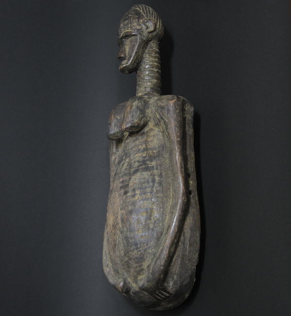 セヌフォorクランゴの胴体マスク（女性）・コートジボワール＜アフリカの仮面(木彫り)
