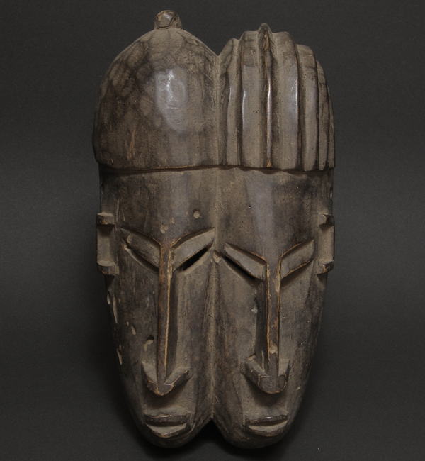 ドゴンの二つの顔のマスク・マリ＜アフリカの仮面(木彫り)