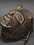 ライオンのマスク・コートジボワールorブルキナファソ＜アフリカの仮面(木彫り)
