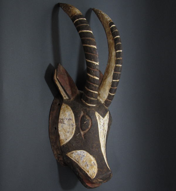 グルンシorボボのレイヨウのマスク・ブルキナファソ＜アフリカの仮面(木彫り)