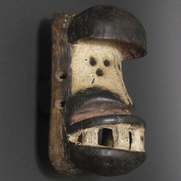 ゲレorダンの大きな口のマスク(小)・コートジボワール＜アフリカの仮面(木彫り)