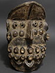 ゲレの数十の目を持つ仮面・コートジボワール＜アフリカの仮面：アフリカ雑貨アザライ
