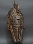 バンバラorマルカのマスク・マリ＜アフリカの仮面(木彫り)：アフリカ雑貨アザライ
