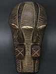 バソンゲのマスク(双面)・コンゴ民主共和国＜アフリカの仮面(木彫り)