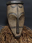 ファンの火の精霊の仮面・ガボン<アフリカの仮面(木彫り)