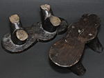 木彫りのサンダル(下駄)・エチオピア<アフリカの木彫民具