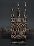 ドゴンの木彫りの錠前・マリ<アフリカの木彫り家具・民具