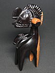 エボニーニンバ像（小）・ギニア<アフリカの木彫り像：アフリカ雑貨アザライ