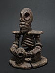 ジュクンorティブの骸骨像・ナイジェリア<アフリカの木彫り像