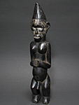 バテケの両性具有の立像・コンゴorガボン＜アフリカの木彫り像