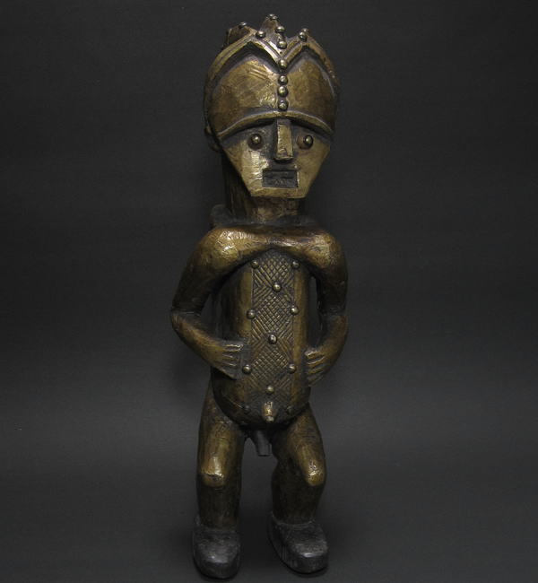 アンベテの遺骨箱の守護像・ガボンorコンゴ共和国<アフリカの木彫り像