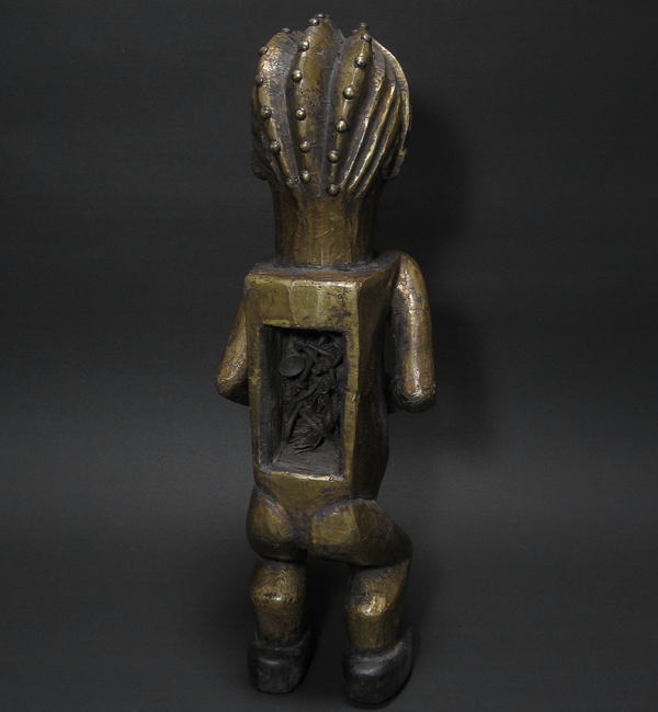 アンベテの遺骨箱の守護像・ガボンorコンゴ共和国<アフリカの木彫り像