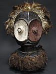 ベンベの双面の頭像・コンゴ民主共和国(旧ザイール)<アフリカの木彫り像
