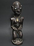 ティブの女性立像(小)・ナイジェリア<アフリカの木彫り像