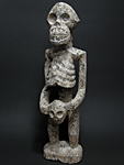 クロスリバー骸骨立像・ナイジェリア<アフリカの木彫り像