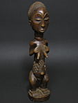 ルバの女性の祖霊像・コンゴ民主共和国(旧ザイール)<アフリカの木彫り像