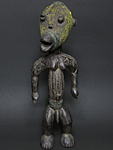 雄ザルの像(ビーズ装飾)・カメルーン?＜アフリカの木彫り像
