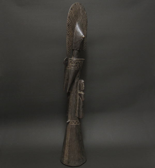 モシのビイガ人形(子持ち・大)・ブルキナファソ＜アフリカの木彫り像