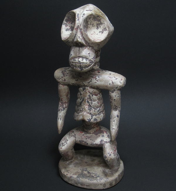 クロスリバー骸骨立像・ナイジェリア<アフリカの木彫り像