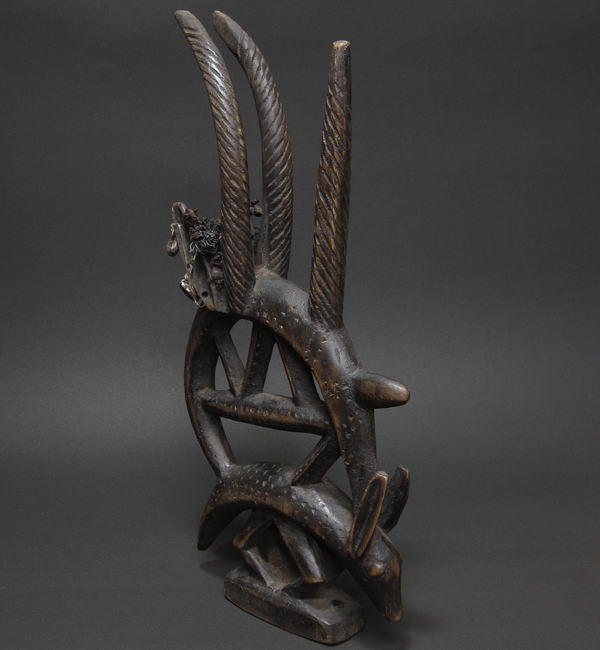 バンバラのチワラ(変種)・マリ<アフリカの木彫り像