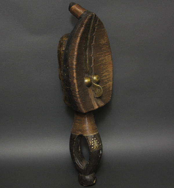 バコタの遺骨箱の守護像・ガボンorコンゴ共和国<アフリカの木彫り像