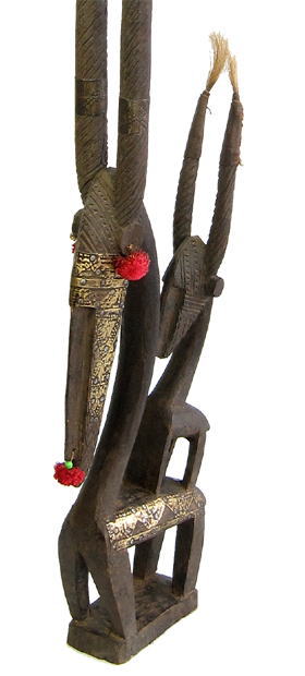チワラ(雌・大)・バンバラ<アフリカの木彫り像