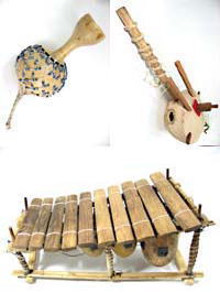 アフリカ雑貨アザライ：アフリカのひょうたん楽器