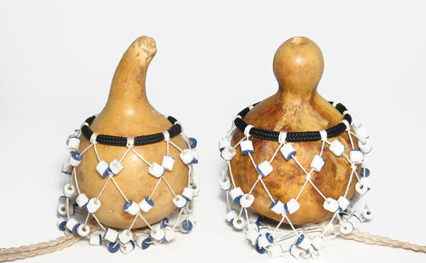 ヤバラ（ひょうたんマラカス・小）・ブルキナファソ<アフリカのひょうたん楽器