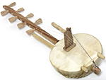 コラ(ひょうたんハープ・小)・ブルキナファソ<アフリカのひょうたん楽器：アフリカ雑貨アザライ