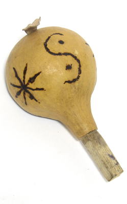 ひょうたんマラカス(小)・ブルキナファソ<アフリカのひょうたん楽器