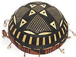 ワムデ（焼刻・大）・ブルキナファソ<アフリカのひょうたん楽器