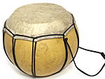 ベンドレ（ひょうたんドラム・中）・ブルキナファソ<アフリカのひょうたん楽器：アフリカ雑貨アザライ