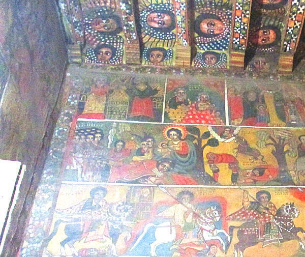 エチオピア正教会の壁画：ゴンダール