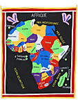 ベナンアップリケ（アフリカ地図）・フォン<アフリカの布