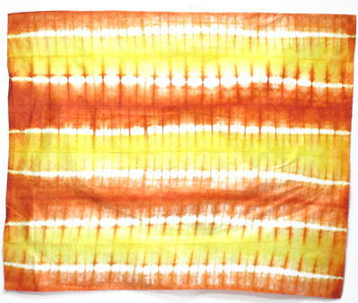 バザン(砧打ち染め布・大小セット)・マリ<アフリカの染め布