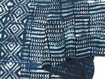 ドゴンの藍染め古布(細長)・マリ<アフリカの布：アフリカ雑貨アザライ