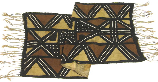 バンバラのボゴラン(泥染め)ストール/マフラー・マリ<アフリカの布