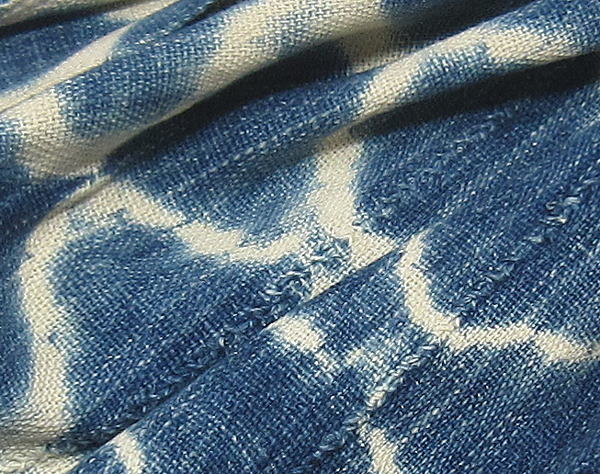 藍染め古布(細長)・ブルキナファソ<アフリカの布