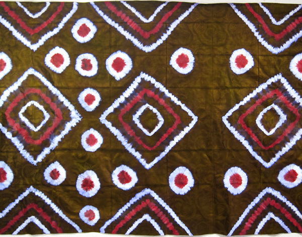 絞り染め布（大）・マリ<アフリカの染め布