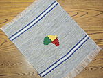 手織りミニランチョンマット（アフリカ大陸）・フォン<アフリカの織り布